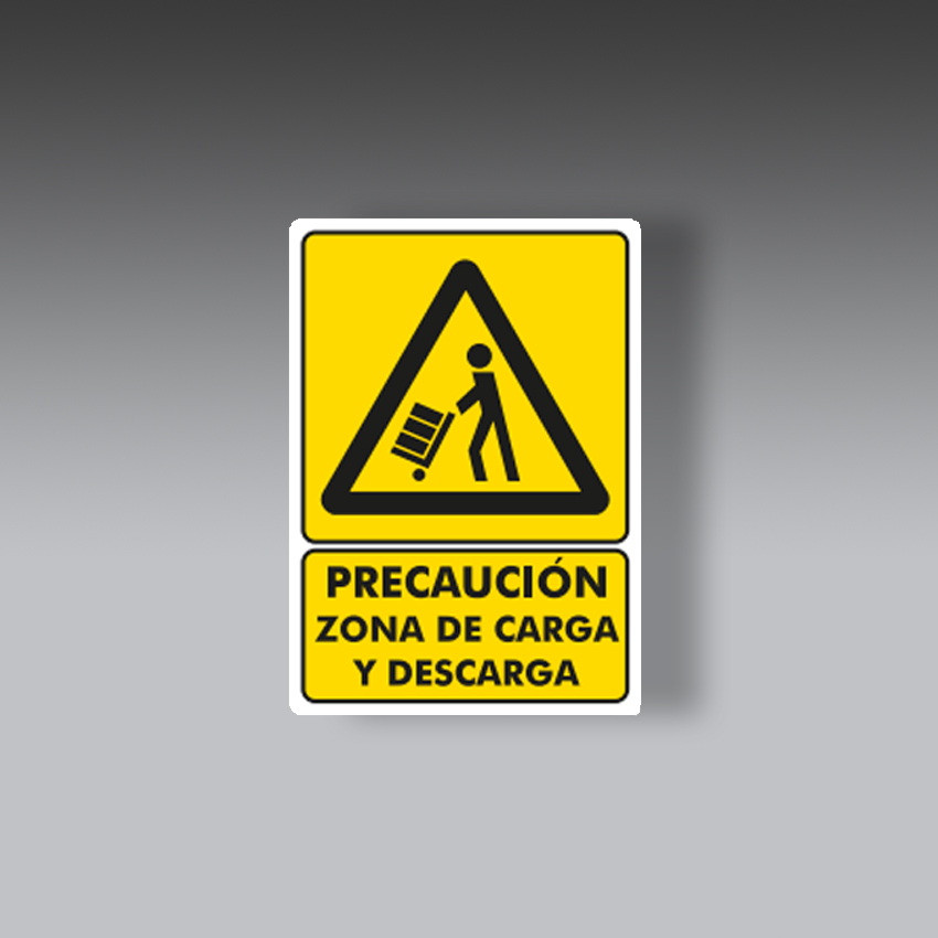 letreros para la seguridad industrial precaucion zona de carga y descarga modelo modelo 426 marca extinpar