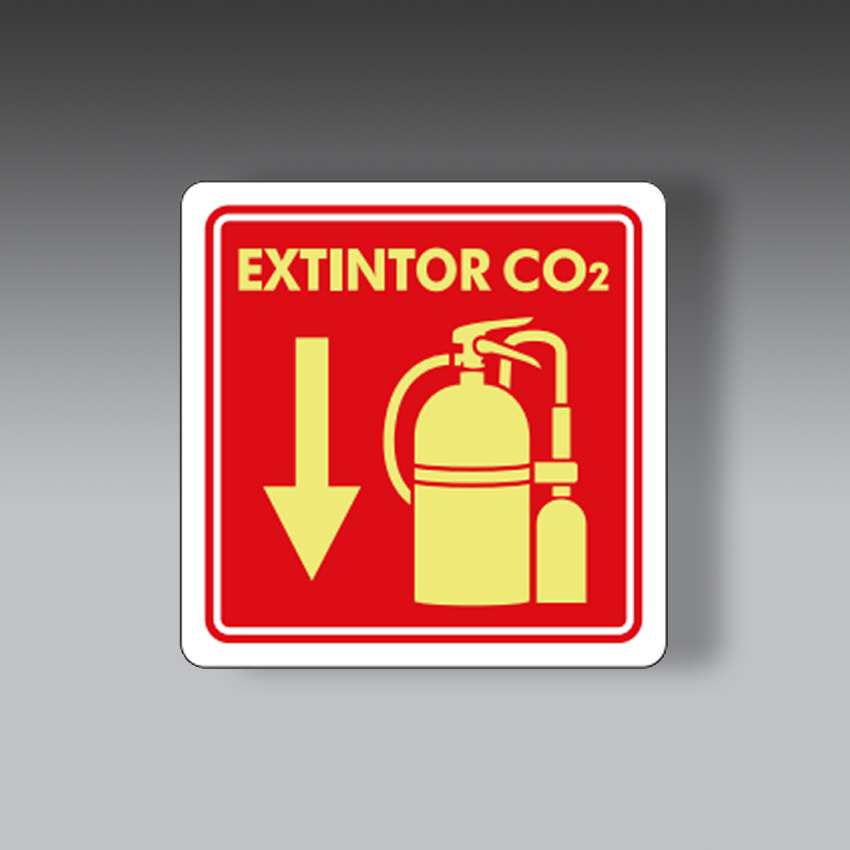letreros para la seguridad industrial senalamientos de extintor una vista co2 modelo modelo 62 marca extinpar